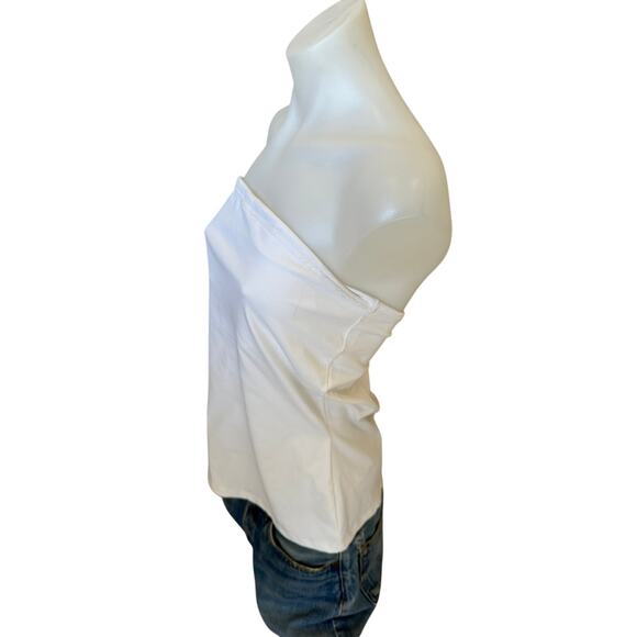 525 America White Tube Top LARGE Long Strapless Bodycon Bandeau Revolve $68 NEW - Picture 5 of 8